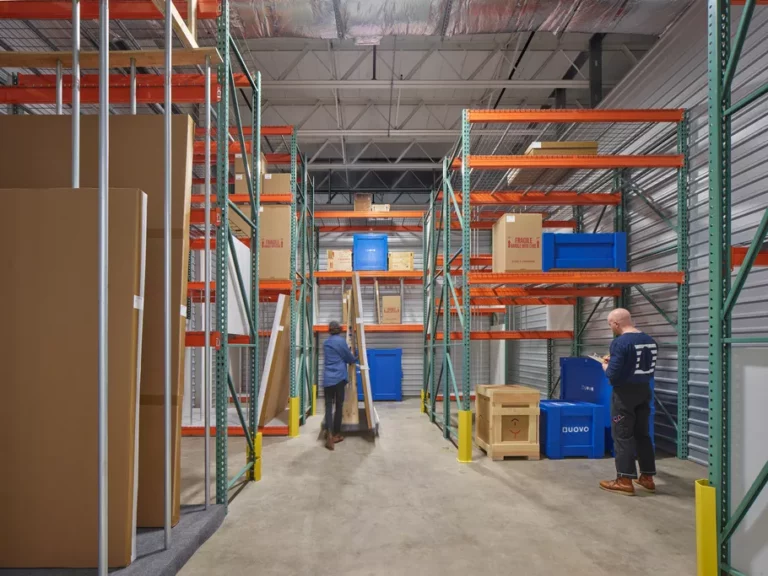 UOVO Art Storage Warehouse with Boxes and Crates