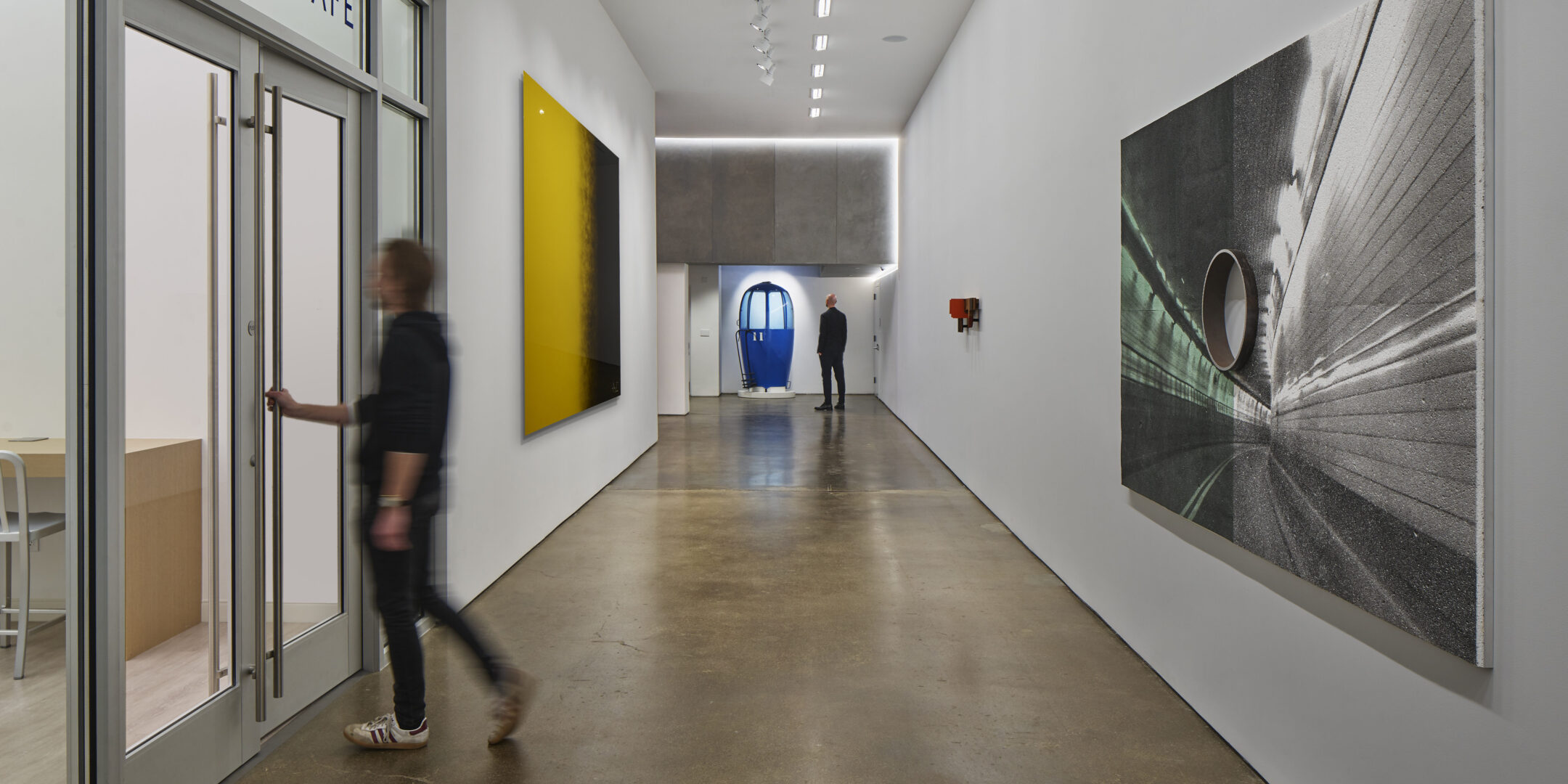 Hallway with Artwork in UOVO facility