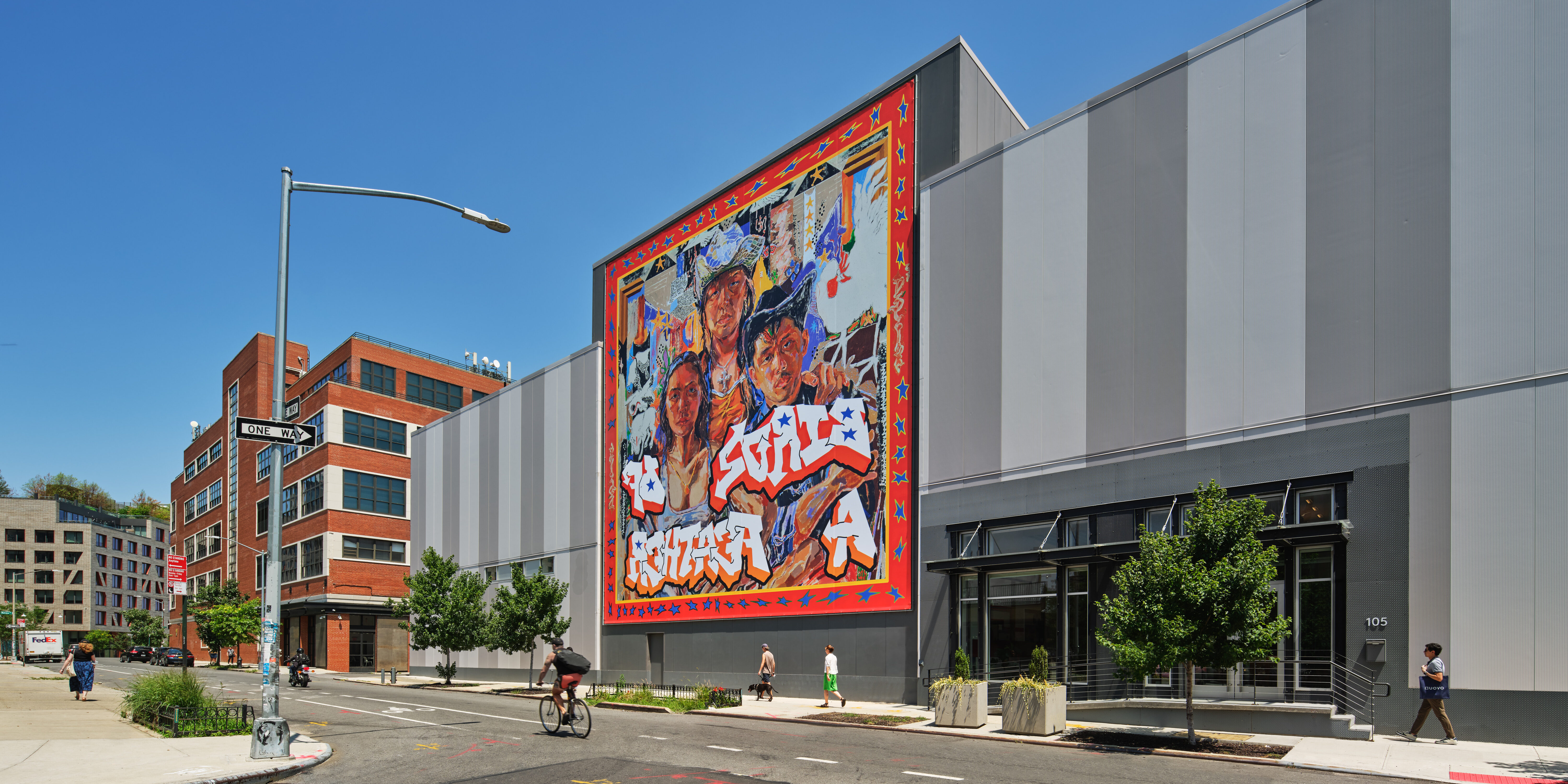 UOVO Brooklyn Building with Mural