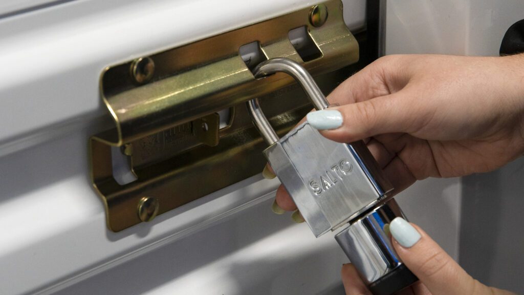 UOVO High Security Locks on Storage Units