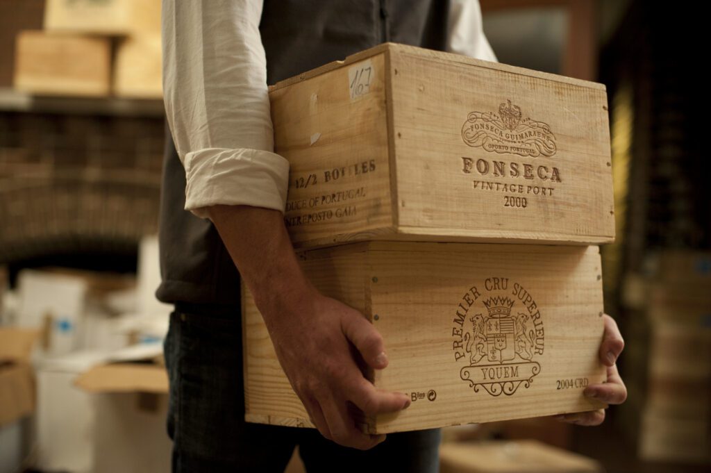 Wine Boxes in UOVO Storage