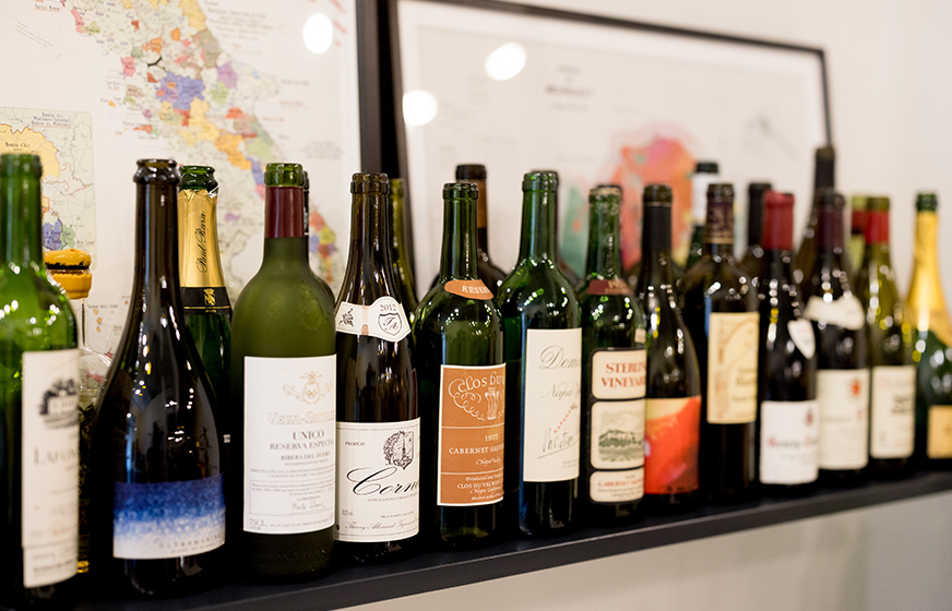 Wine Bottles Collected at UOVO Wine St. Louis