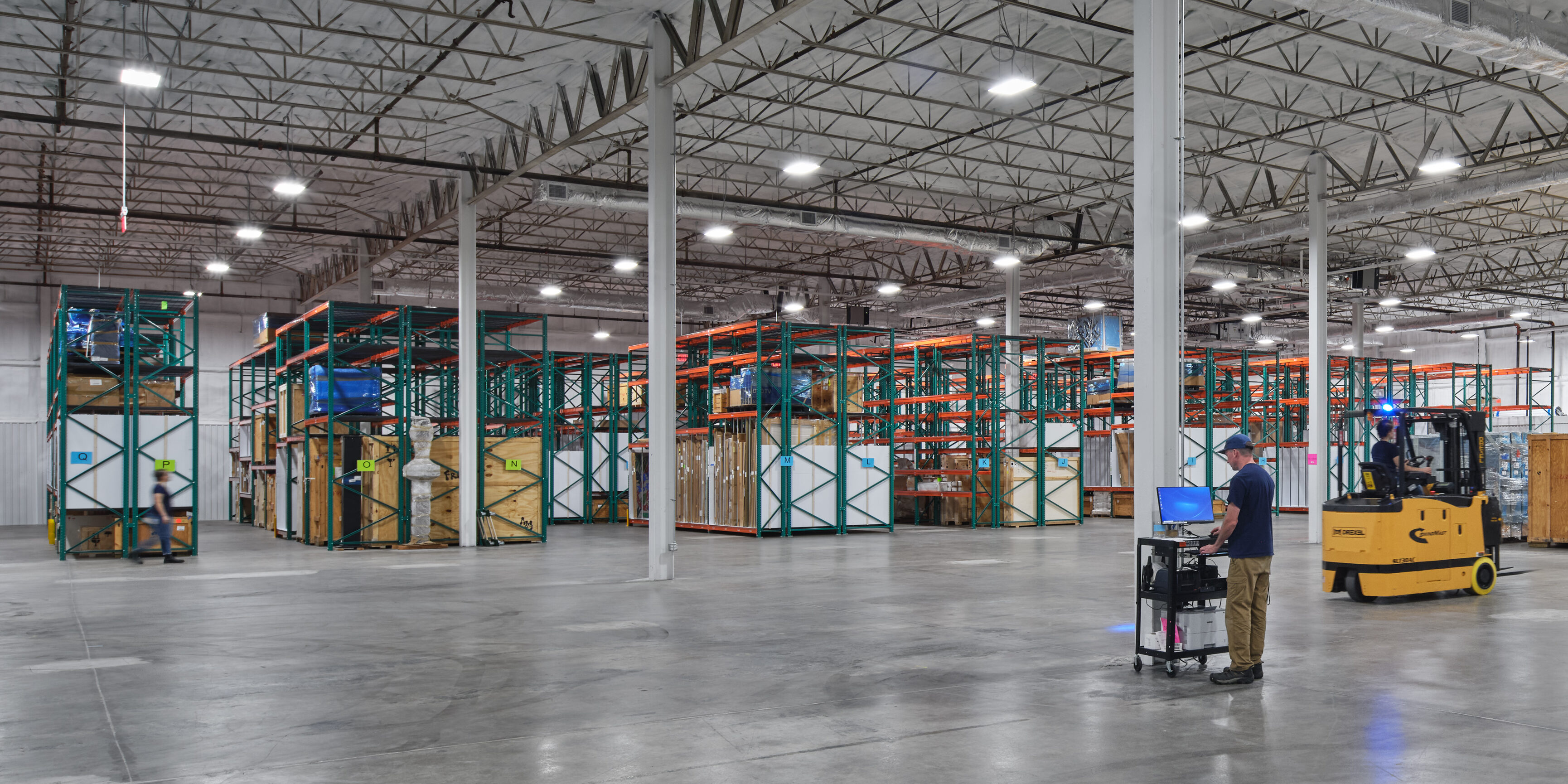 UOVO Art Storage Warehouse Stocked with Art and Equipment