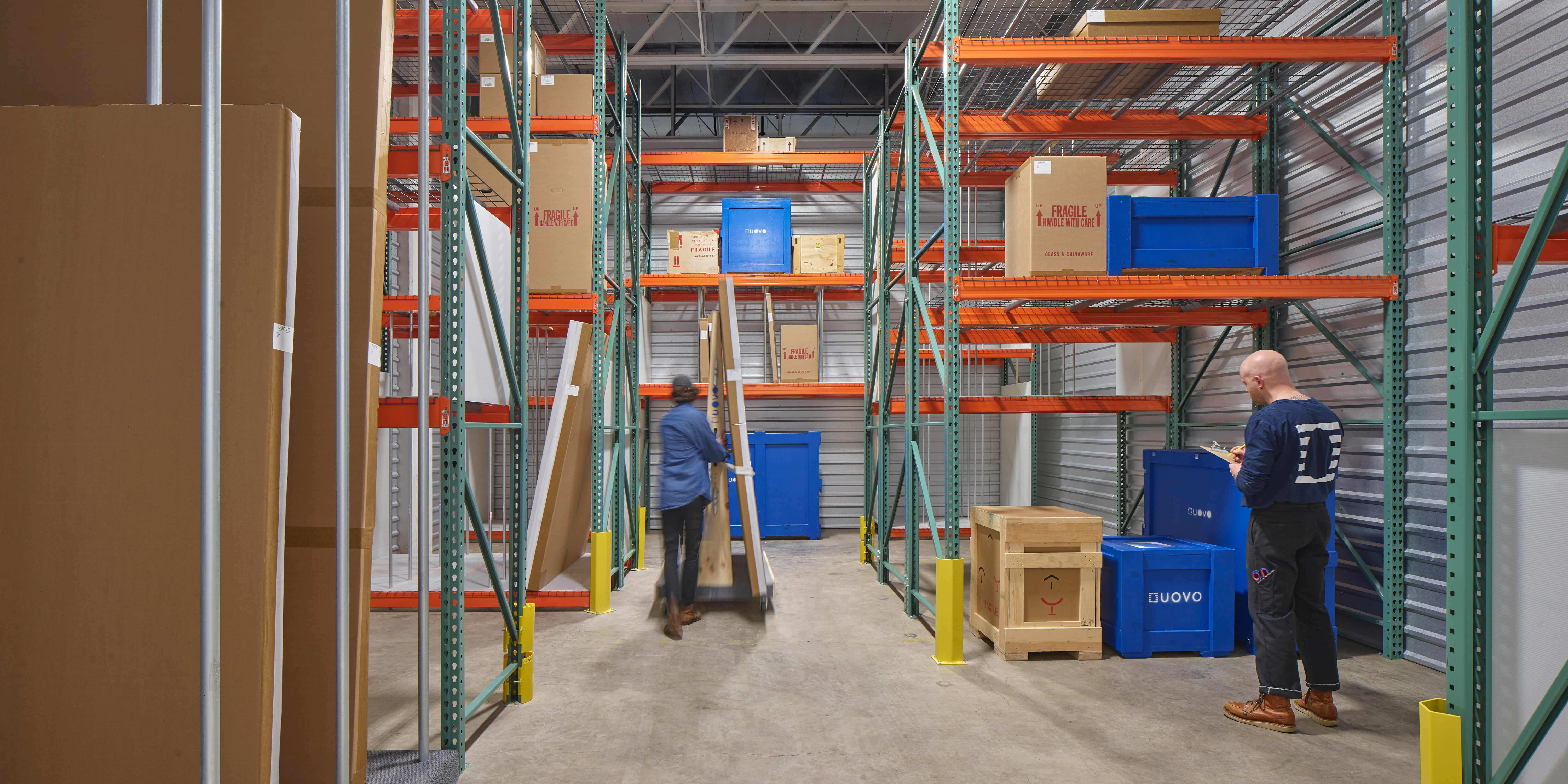 UOVO Art Storage Warehouse Interior