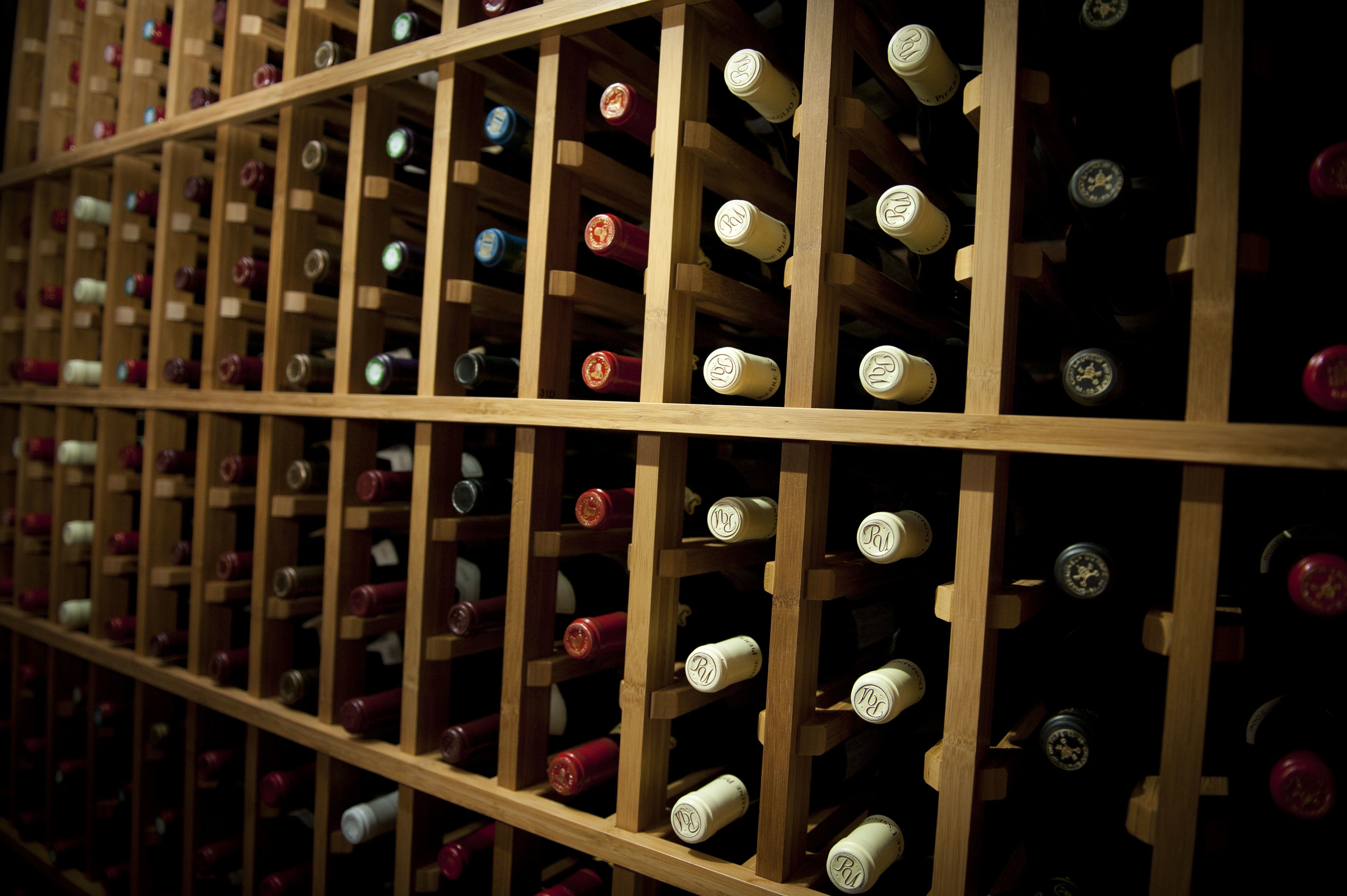 Home cellar that is protected by UOVO Wine’s Loss Protection program.