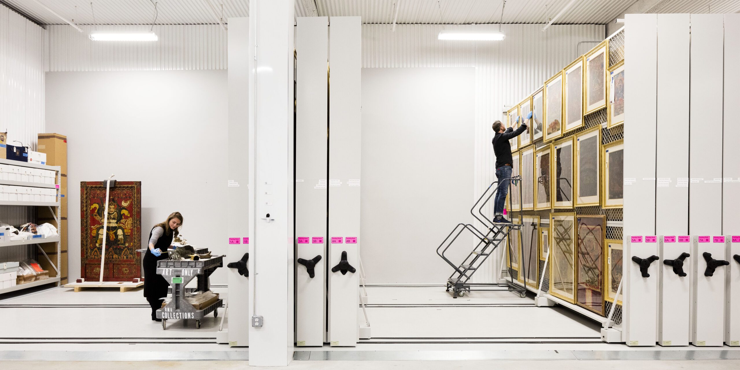 People Caring for Art in UOVO Art Storage Units