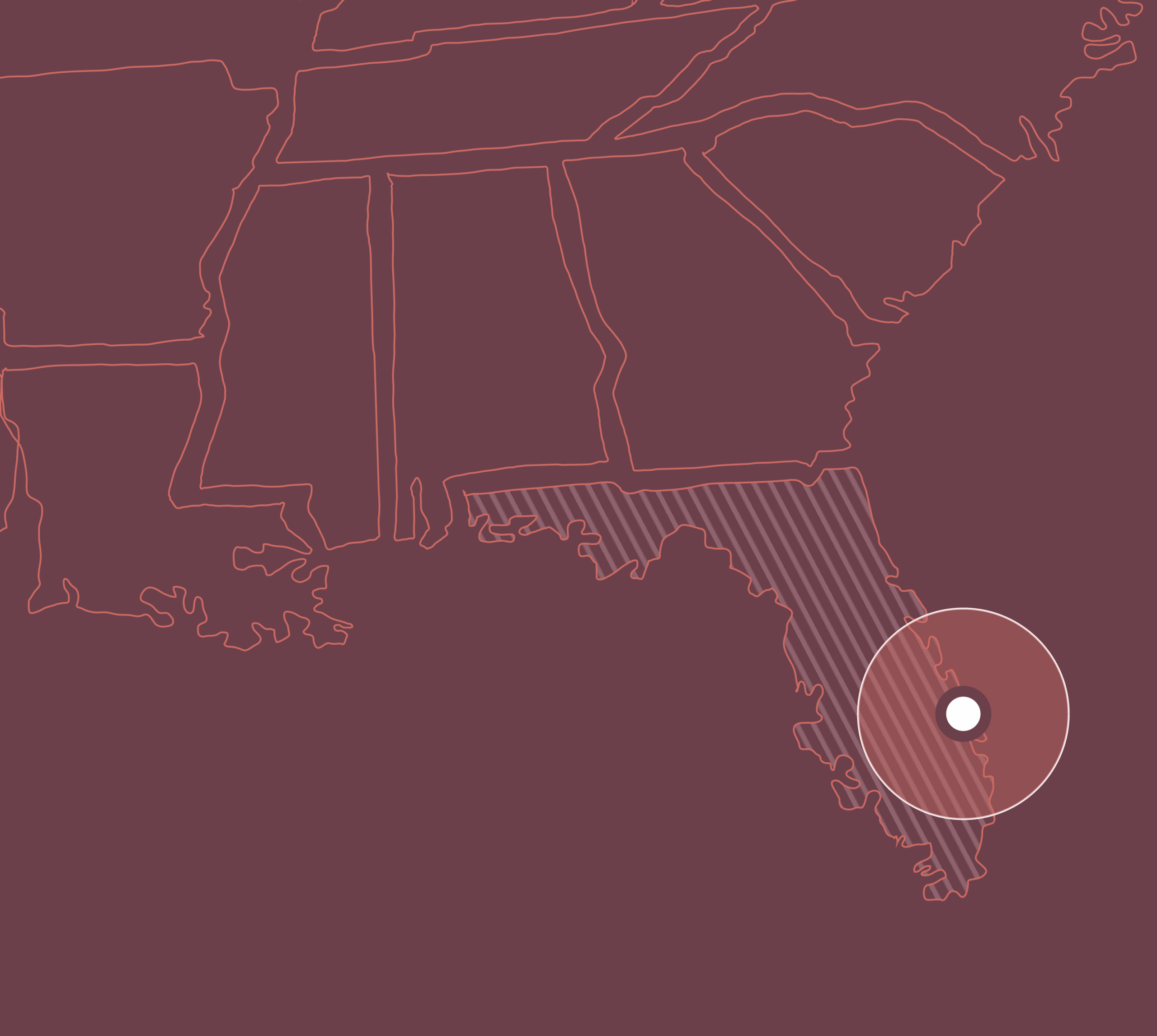 Map showing where Imperial Wine Storage's Jupiter location is, now owned by UOVO Wine