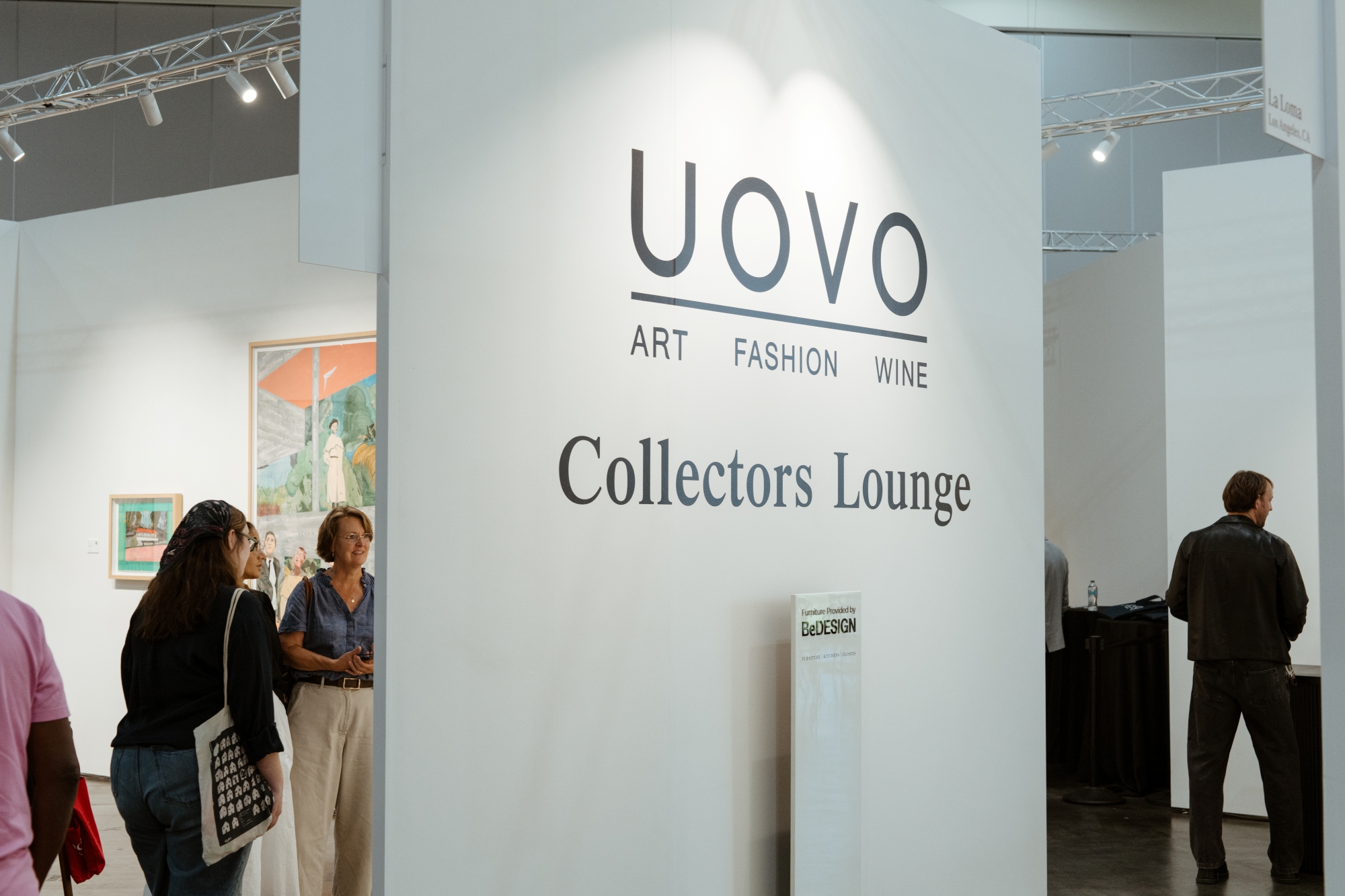 UOVO's Collectors Lounge at the 2025 Untitled Art Fair in Houston.