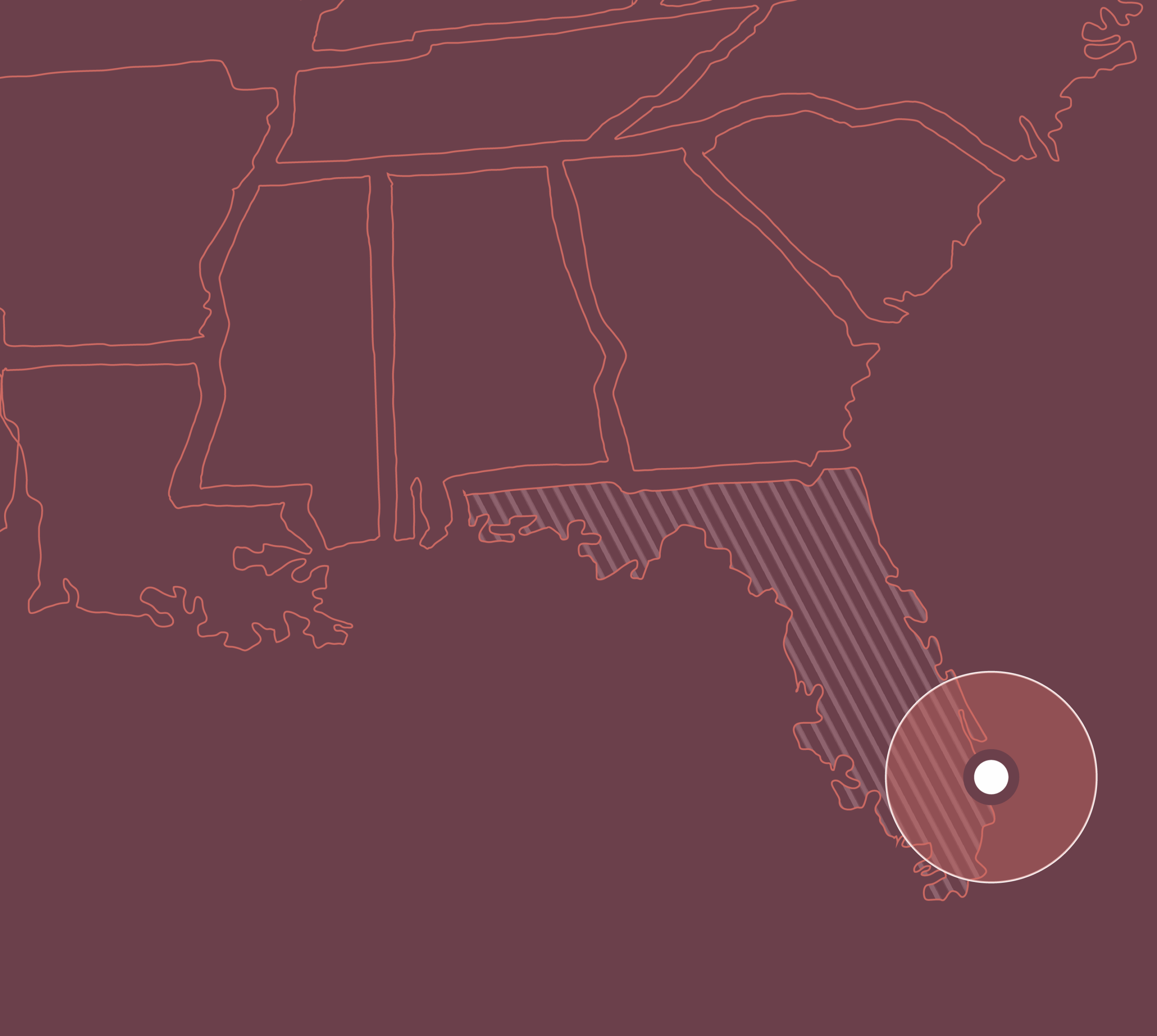 Map showing where Imperial Wine Storage's West Palm Beach location is, now owned by UOVO Wine