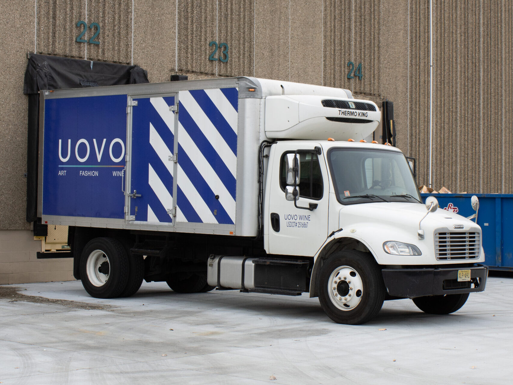 UOVO Wine truck for transportation